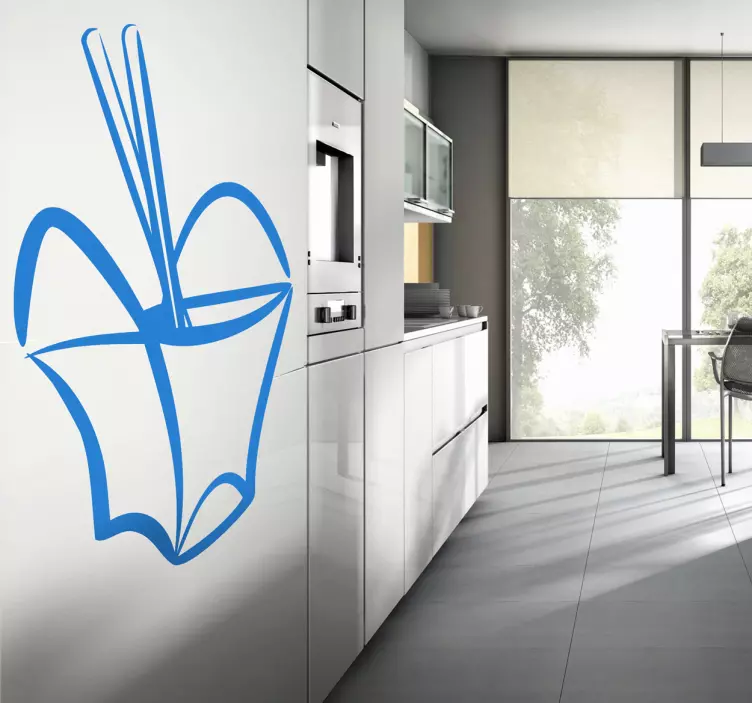 Kinesisk takeaway kasse vægklistermærke - TenStickers