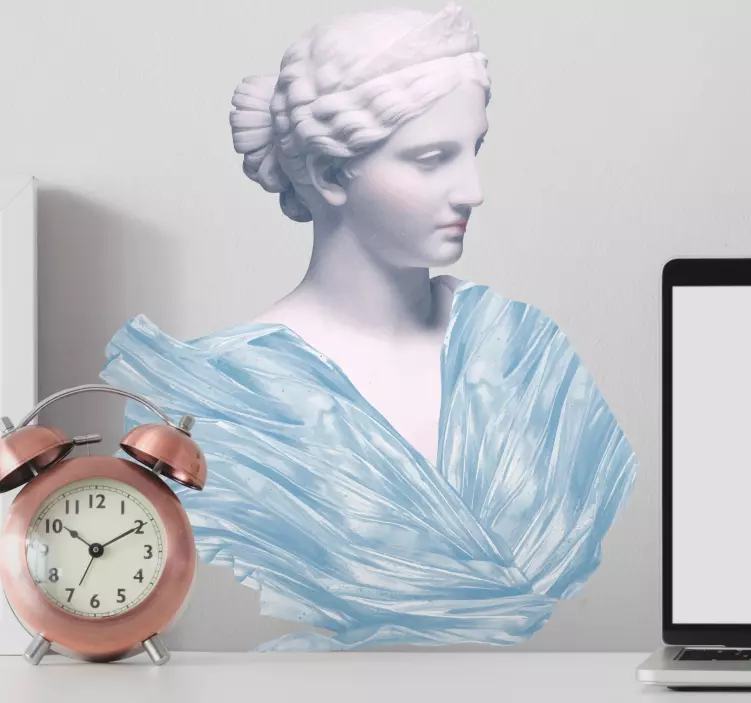 Klassisk kvindebuste kunstklistermærke - TenStickers