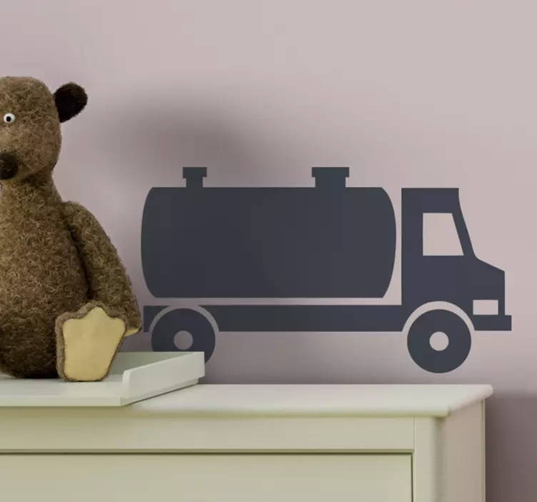 Klassisk lastbil silhuet motorklistermærke - TenStickers