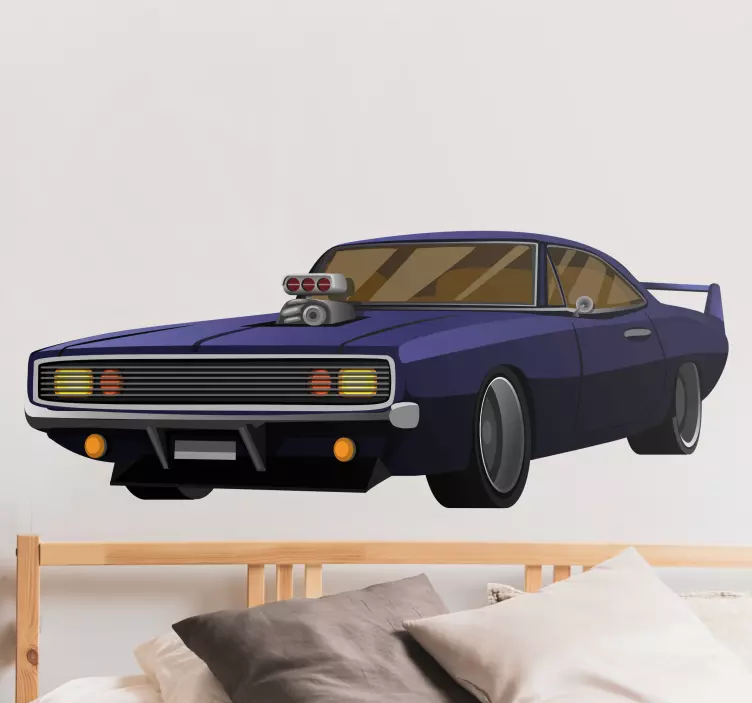 Klassisk racerdesign wallsticker dyr - TenStickers