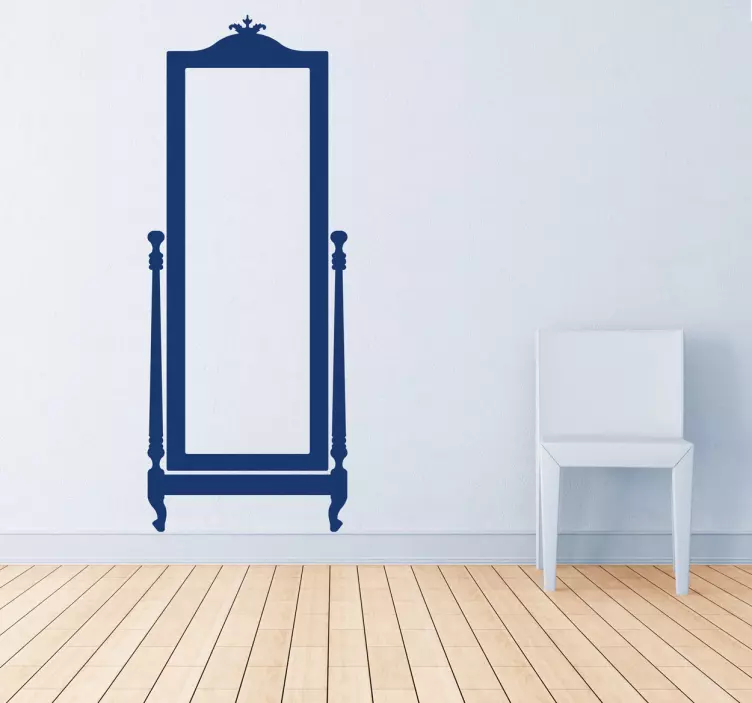 Klassisk spejl wallsticker - TenStickers