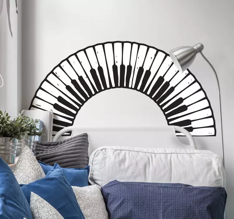 Klaver keyboard klistermærker - TenStickers