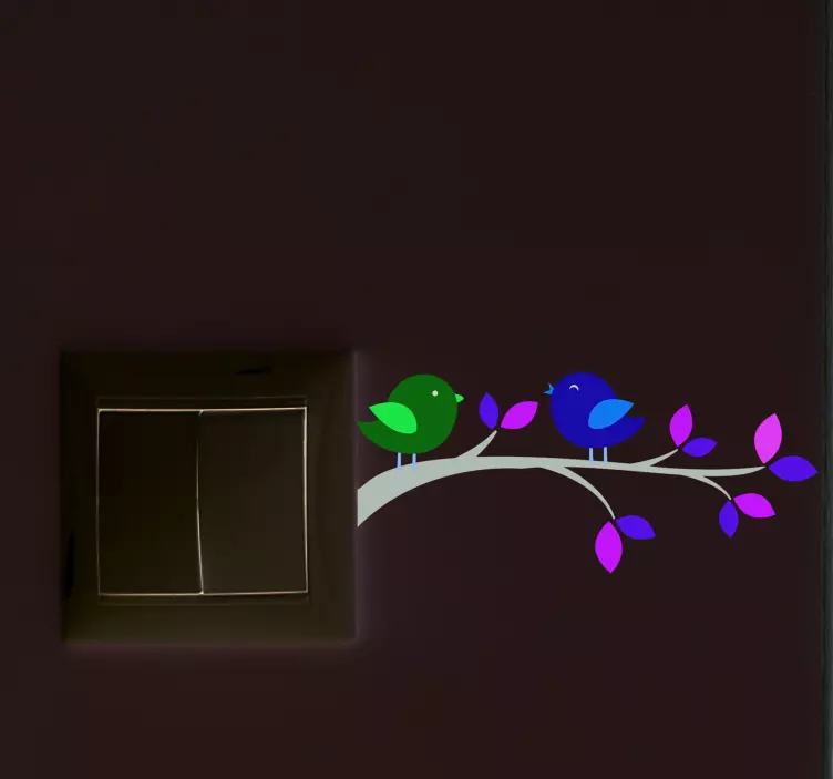 Klistermærke for lys på afgreningslys - TenStickers