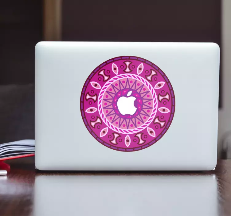 Klistermærke MacBook design mandala - TenStickers