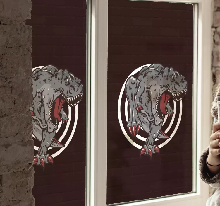 Klistermærke med dinosaurbrøl design - TenStickers