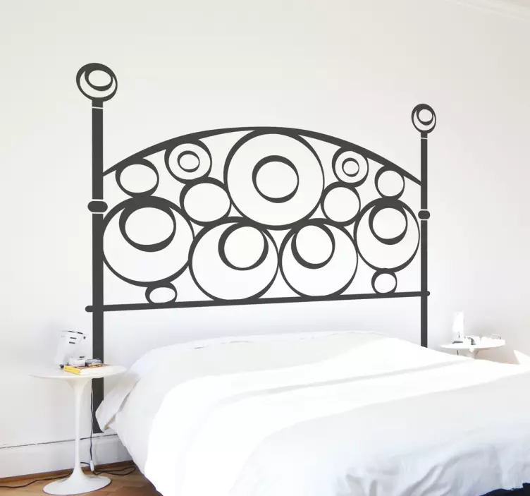 Klistermærke med halvcirkel vinyl hovedgærde - TenStickers