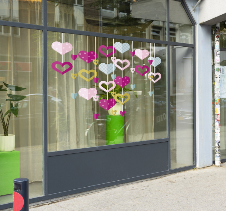 Klistermærke med hjertekrans - TenStickers