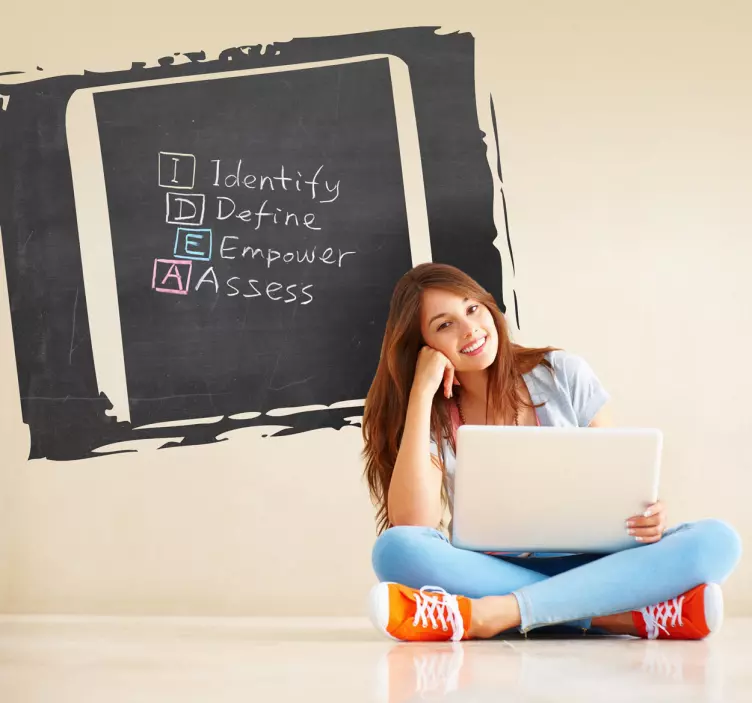 Klistermærke med skiferglas - TenStickers