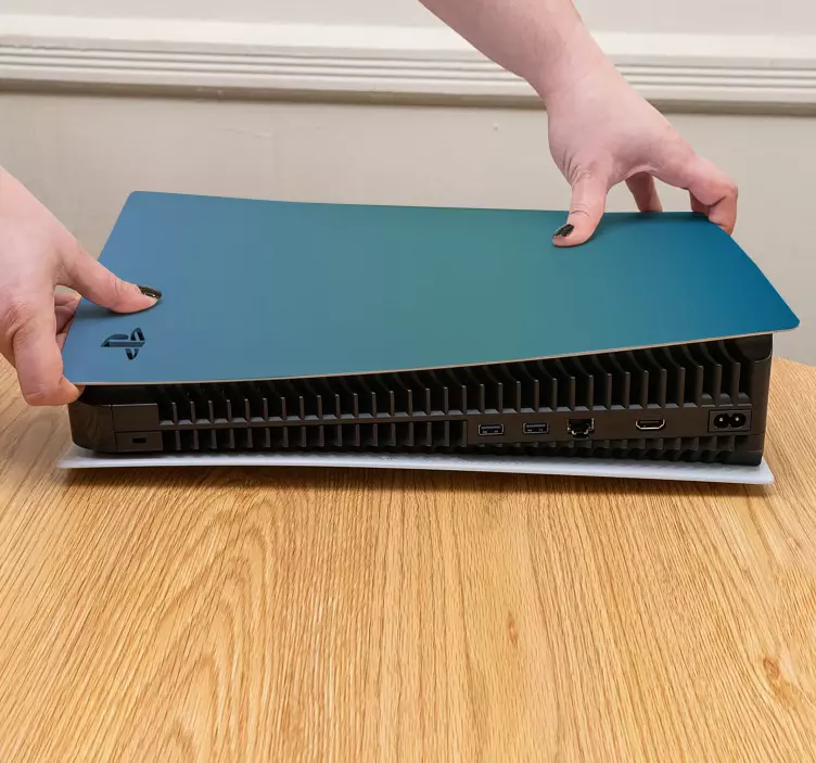 Aqua blå kamæleon ps5 klistermærke - TenStickers