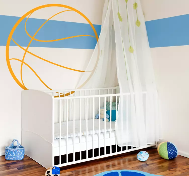 Klistermærke til basketball, dispositionsvæg, børn - TenStickers