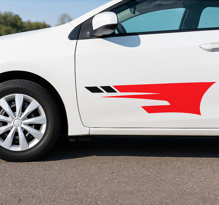 Klistermærke til bil sporty sideskader - TenStickers