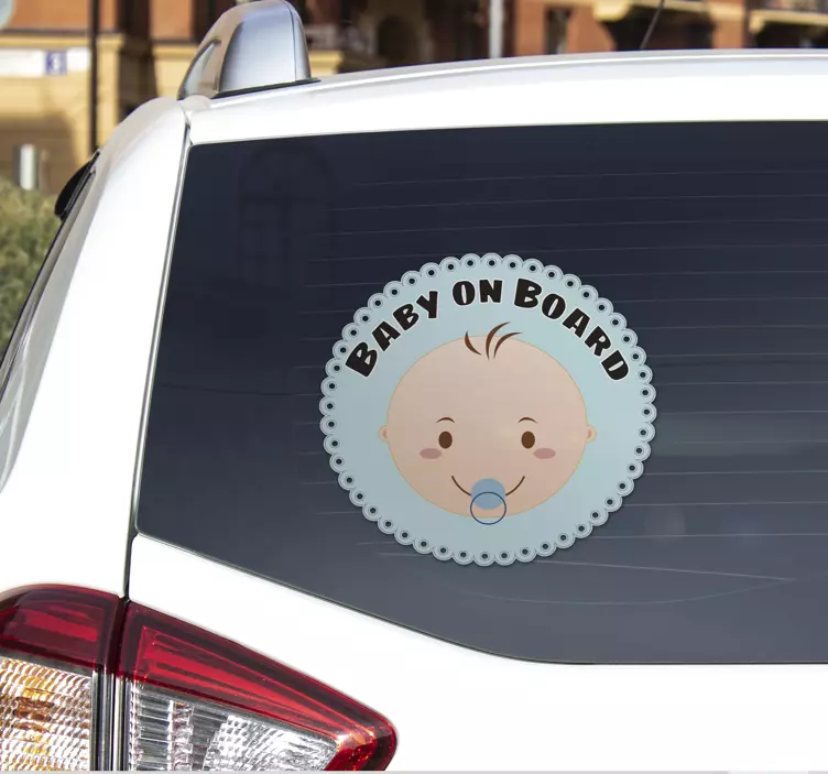Klistermærke til bilen baby on board - TenStickers