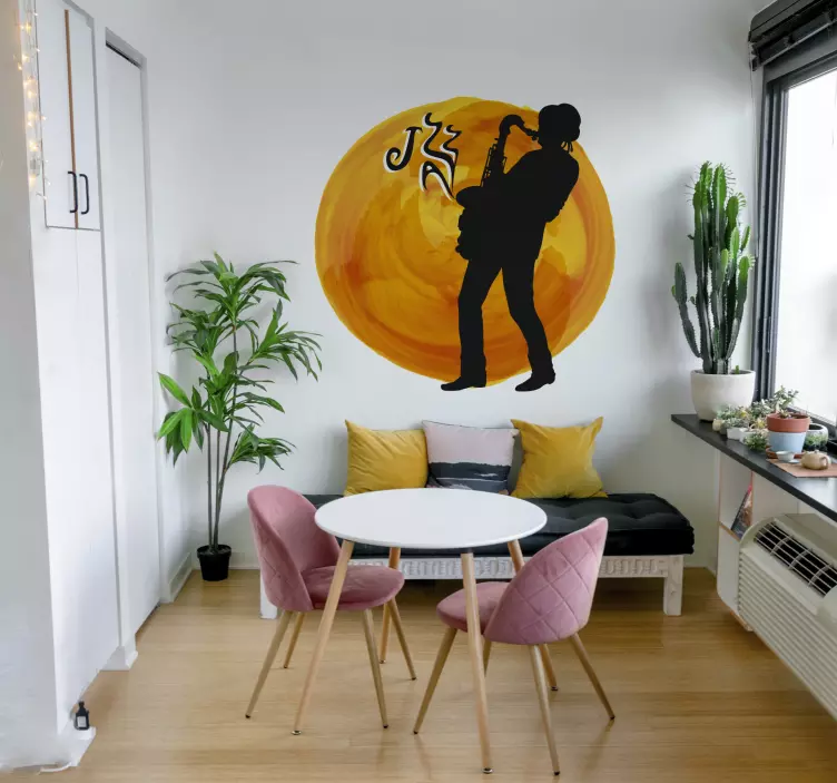 Klistermærke til jazz-saxofonist - TenStickers