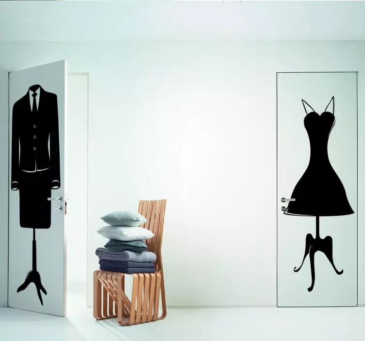 Klistermærke til kvindebust - TenStickers