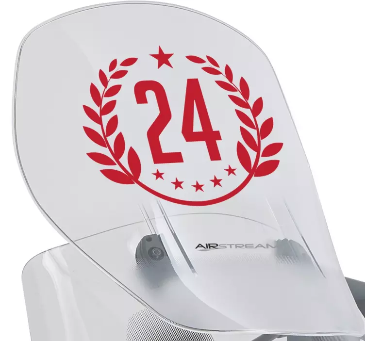 Klistermærke til laurbærnummer - TenStickers