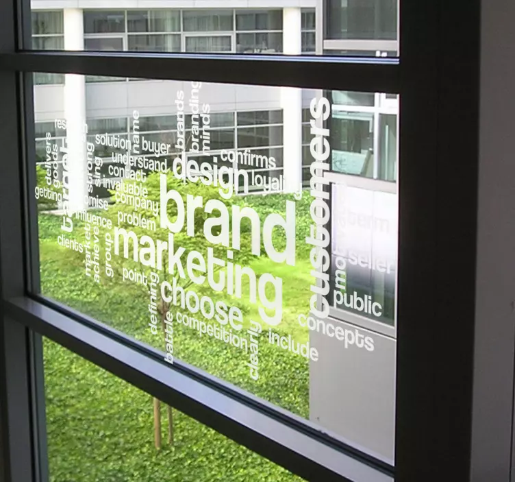 Klistermærke til markedsføringskoncept - TenStickers