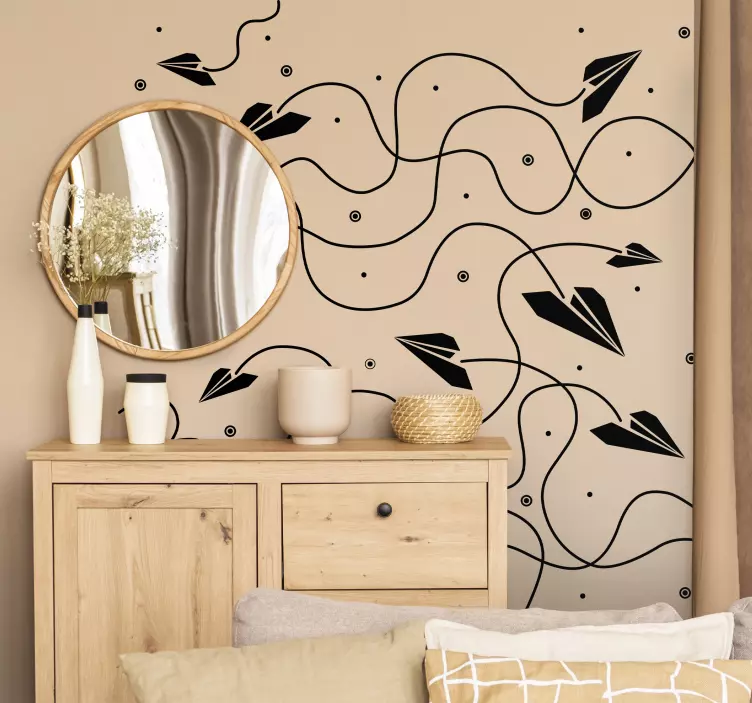 Klistermærke til papirfly - TenStickers