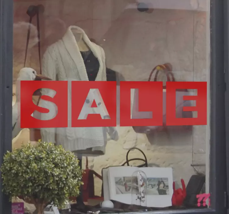 Klistermærkeæsker i storbritannien salgsklistermærke - TenStickers