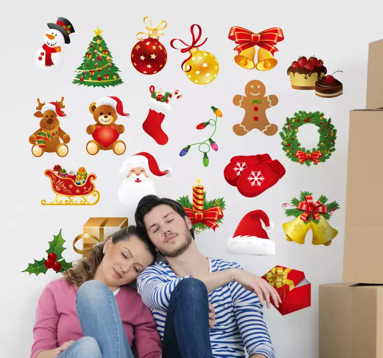 Klistermærker til juledekoration - TenStickers