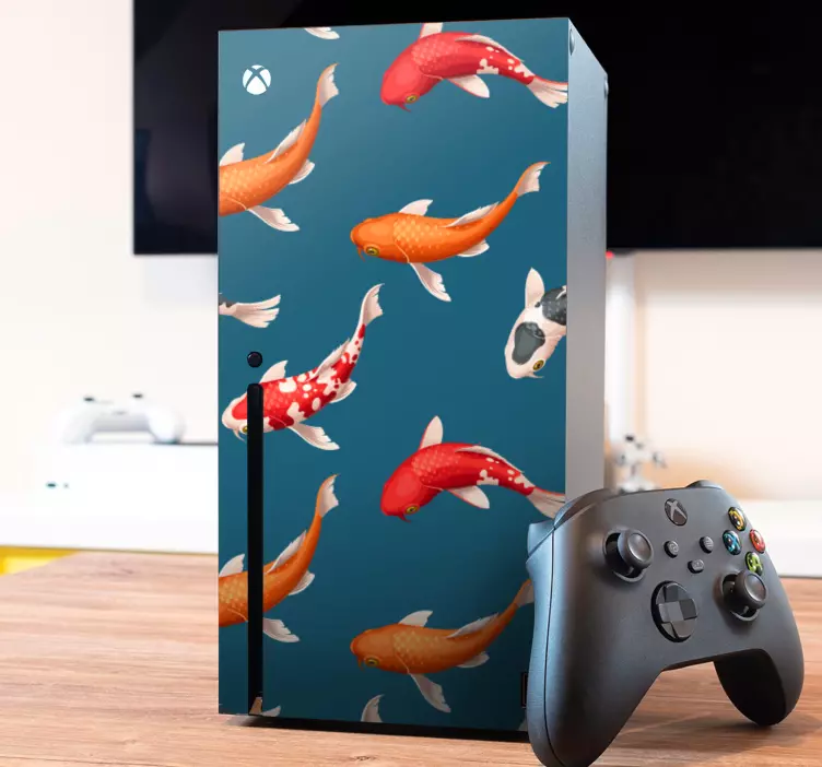 Koi fisk mønster Xbox skin - TenStickers