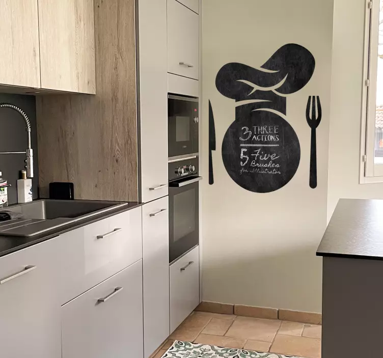 Kok blackboard wallsticker - TenStickers