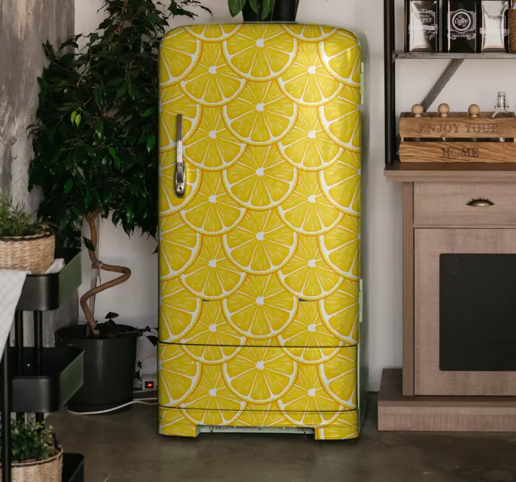 Køleskab klistermærke citrusskive koncept - TenStickers