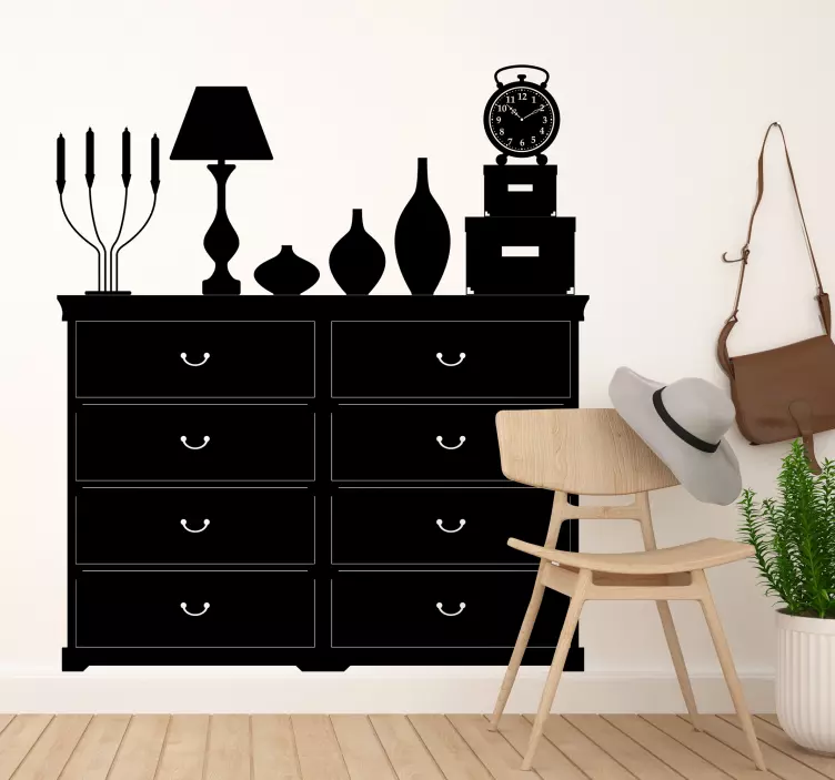 Kommode Wallsticker - TenStickers