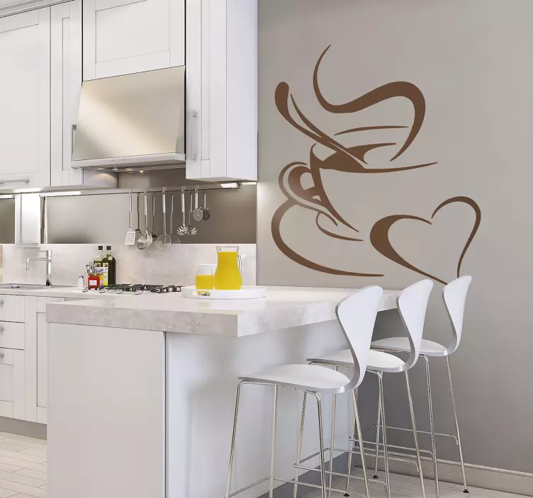En god Kop kaffe wallsticker - TenStickers