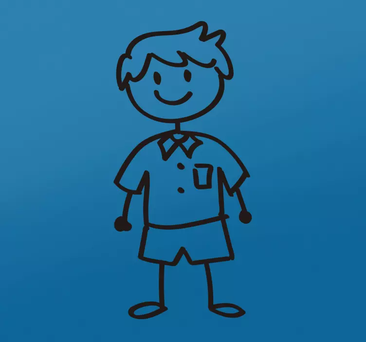 Karrosseri tegning bil vinyl klistermærke - TenStickers