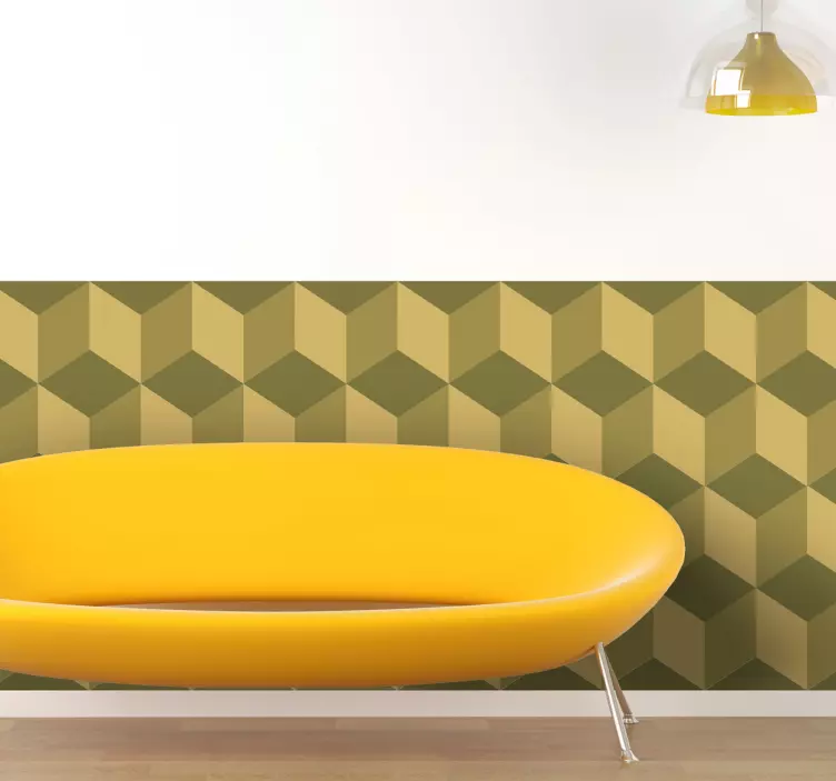 Kuber mønster vinyl ark klistermærke - TenStickers