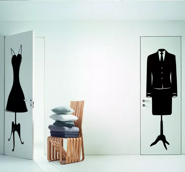 Kvinders jakkesæt klistermærke - TenStickers