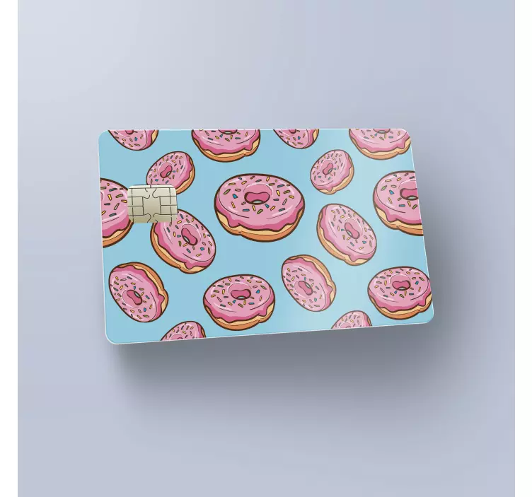 Lækker donuts kort klistermærke - TenStickers