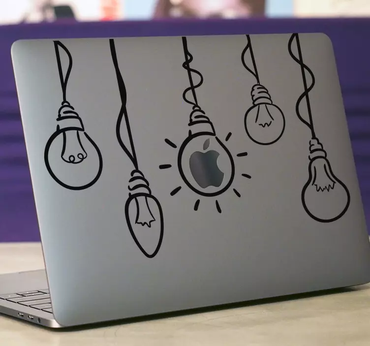 Lampe til apple laptop sticker - TenStickers