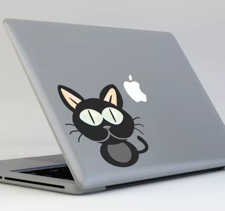 Laptop sticker kat - TenStickers