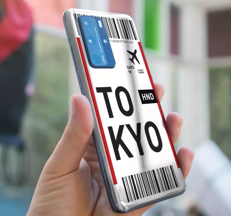 Tokyo billet layout Huawei klistermærke - TenStickers