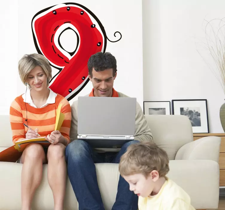 Legende nummer ni wallsticker dyr - TenStickers