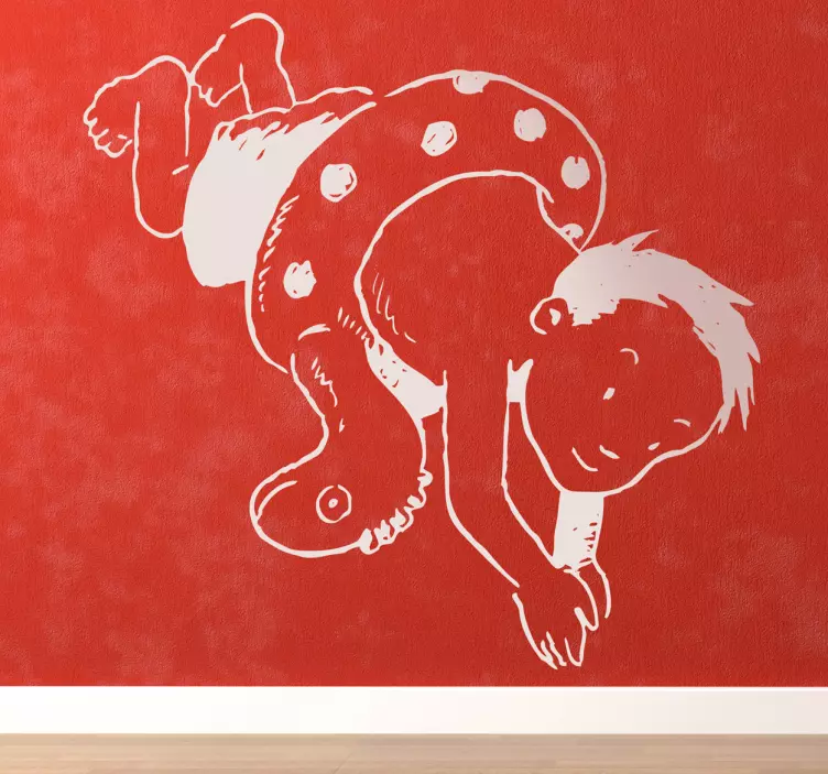 Legesygt barnedesign klistermærke til børn - TenStickers