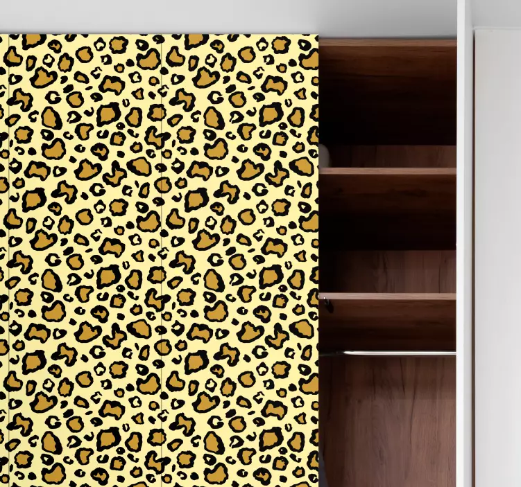 Leopard print klassisk mønster møbel klistermærker - TenStickers