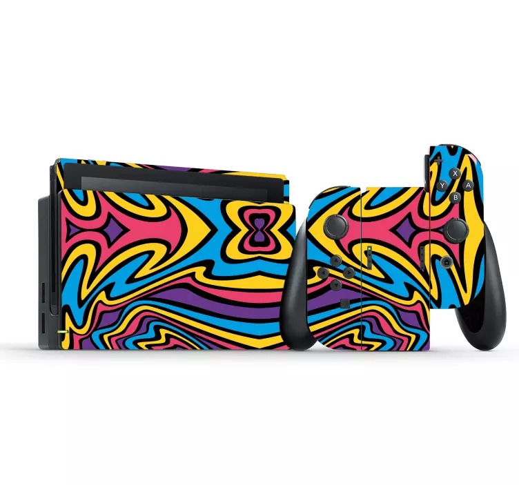 Wallsticker dyr i livligt farverigt design - TenStickers