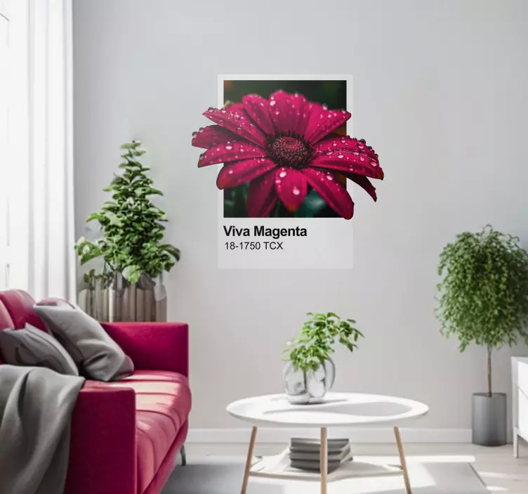 "Levende magenta" farve wallsticker - TenStickers