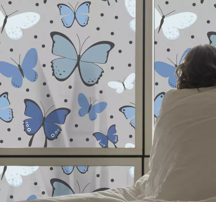 Levende sommerfuglemotiv wallsticker dyr - TenStickers