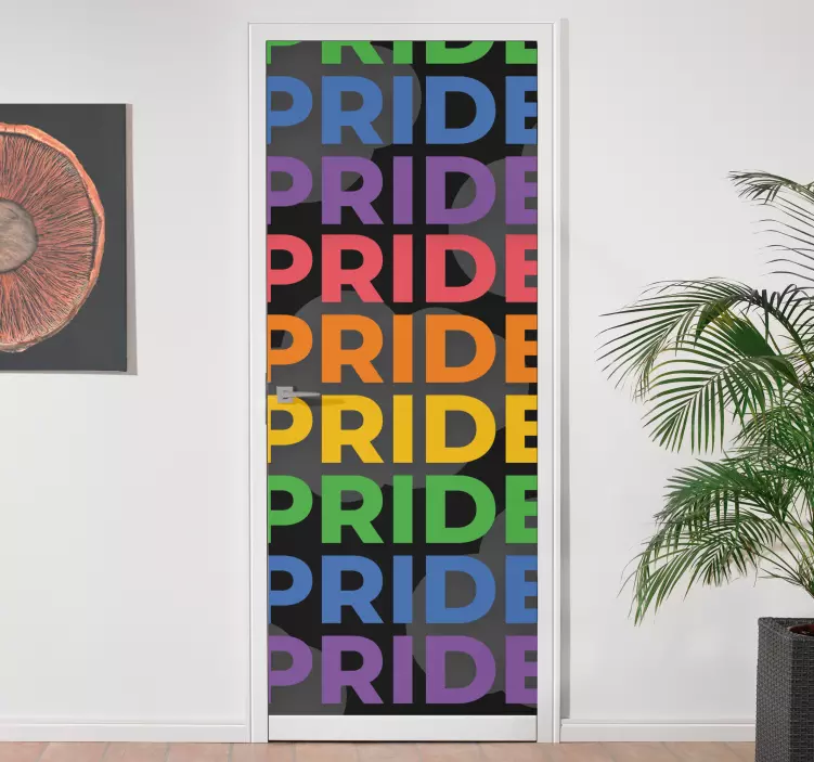 Elsker klistermærke med livlig stolthedserklæring - TenStickers