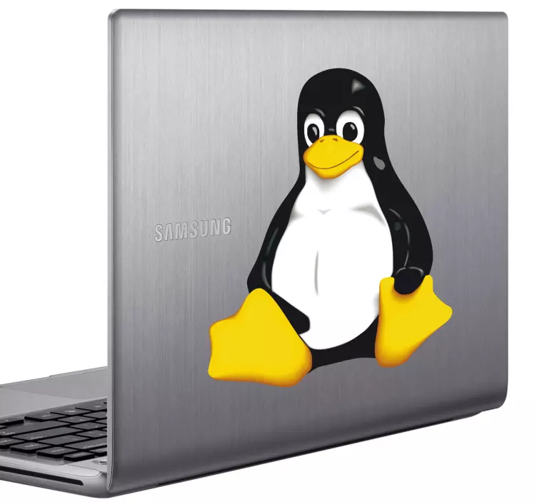 Linux pingvin computer klistermærke - TenStickers