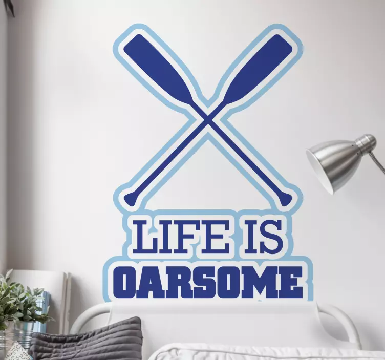 Livet er et uhyggeligt ordspil anden sport wallsticker - TenStickers