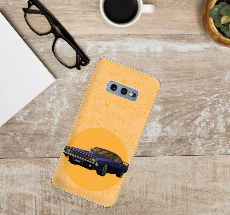 Livlig klassisk bil Samsung klistermærke - TenStickers