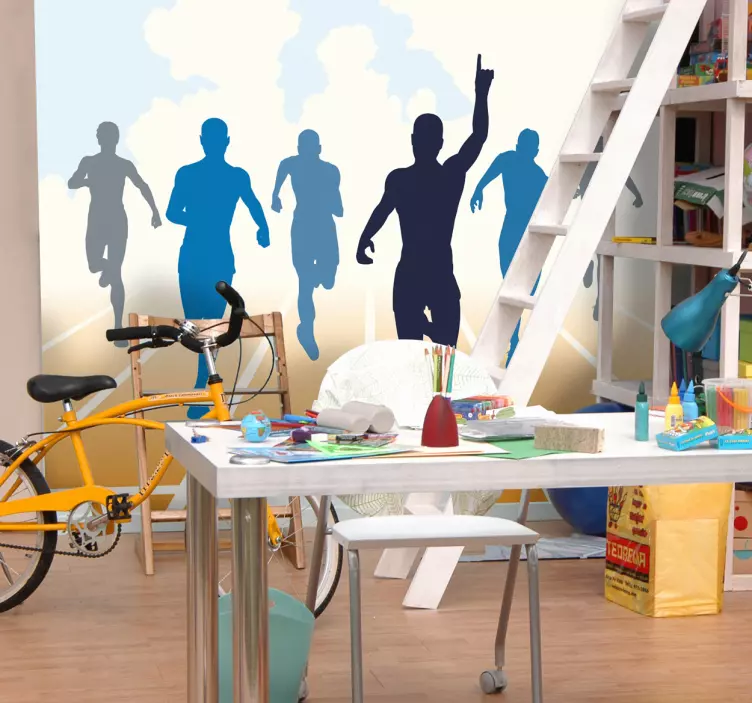 Løb Olympic Stickers  - TenStickers