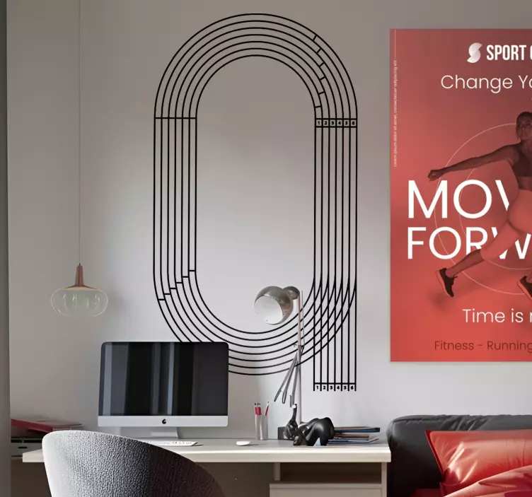 Løbebane Olympiske sportsgrene wallstickers - TenStickers