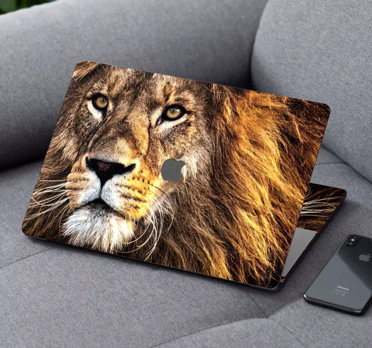 Løvehoved motiv klistermærke - TenStickers