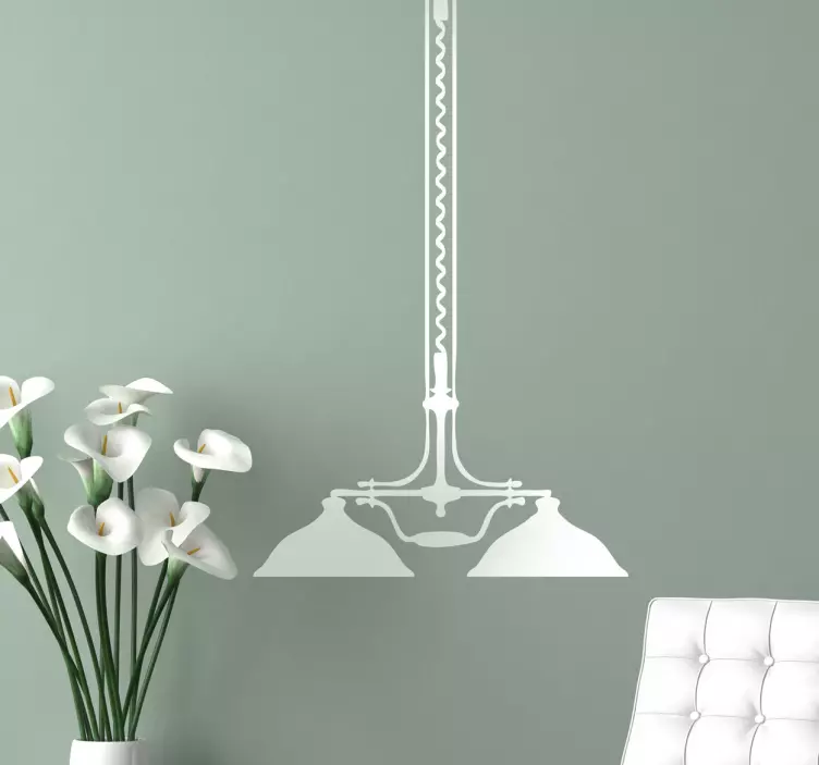 loftslampe wallsticker - TenStickers
