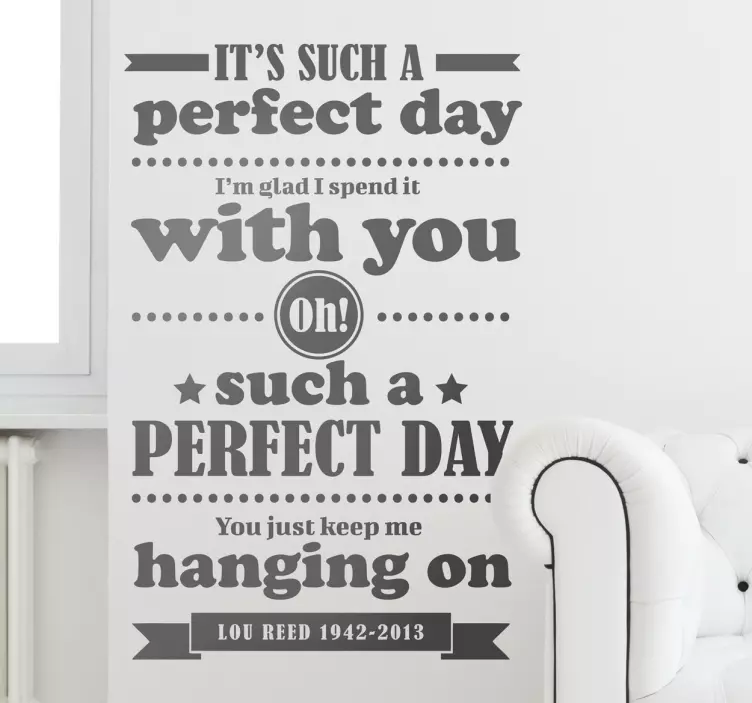 Lou reed musikalsk klistermærke - TenStickers